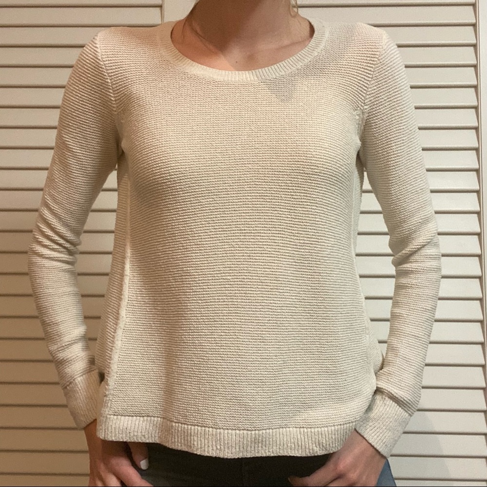 Madewell Off White Knot Sweater